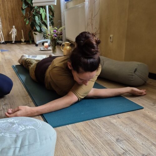 geschlossener Flügel Yin Yoga