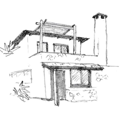 Casa Siesta Sketch Drawing